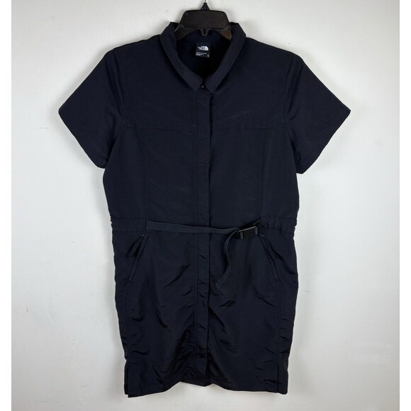 Women’s The North Face Class V Dress / With Belt/Buckle / Zipper Front/Black/XL - Picture 1 of 3